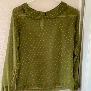 Peter Pan collared long sleeve